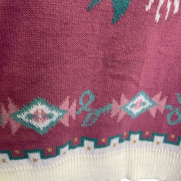 New Vintage 80s Floral Bouquet Sweater Cape Cod - Picture 3 of 10